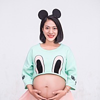 爱笑的女生都很好相处😘😘期待已久的孕照出来了，儿子也生出来一个多月了，完美❤