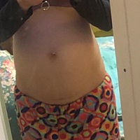 二胎五个月了。肚子好大。下怀。不知道是男宝还是女宝 宝妈们猜猜看看啊。期待我的小宝贝