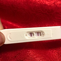 过了几天真的变了红了、本来还一直很担心、看到你真的非常高兴、接好孕