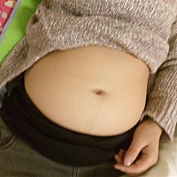 三个多月的肚子，感觉都是膘😭😒