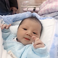 想我宝贝的第二天 黄疸高在照蓝光不能看还抽血检查溶血报告还没出来 心疼我宝贝 快快好起来❤️