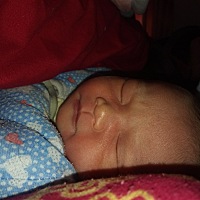 本来1月31号预产期的，懒宝宝除夕退房了！虽然没有儿女双全！两个女儿也不错！以后吃香的喝辣的