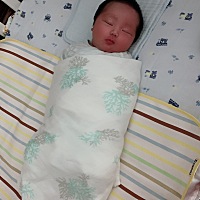 出生十天啦 好乖的小多宝儿