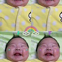 宝贝，两个月快乐，麻麻粑粑爱你哦～
