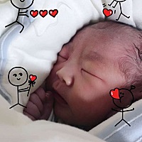 大年初一晚上23点50分我家小天使👼出生了