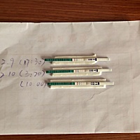 上个月月经是13号来的，昨天下午开始测了的，这是有了吗