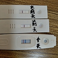 月经今天第28 天，还有两三天就来月经了，胸疼，腰酸，肚子不舒服，今天又测了一下，还是第二条杠特别浅...