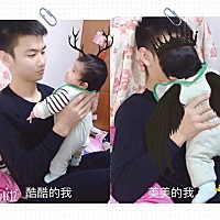 宝贝女儿两个月了 我们的兵爸爸眼里全都是宠溺 我给自己生了个情敌😂😂😂