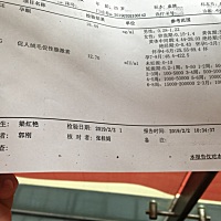 1号夜晚测出来，2号官方，今天去查翻倍医生说翻倍不好，很担心！ 2号早上验血 距离上次十天，有点心累啊