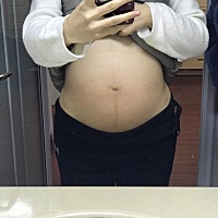 大家猜猜是女儿还是儿子，纯属好奇，才26周+4😁😁肚子算小吗？