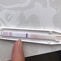 不知道是不是意念灰，眼睛都窜花啦，试纸拆稀碎