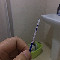 2月4号的排卵期 刚刚测的 请问怎么看 有了吗