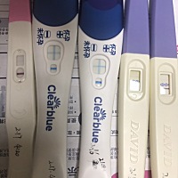 2.16用可丽蓝测的，都有印，2.17早晨起来上厕所的时候就顺便测了，还是有印 大卫的不明显，用可丽蓝跟其...