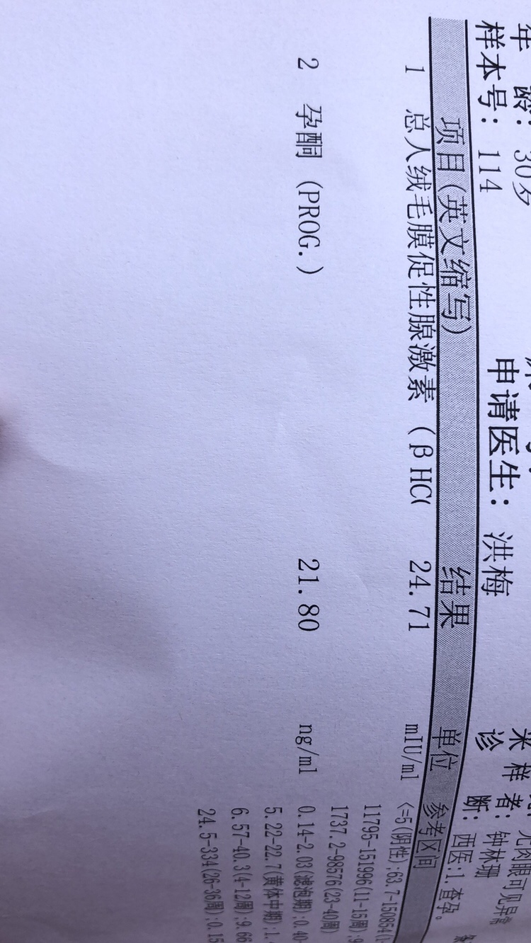 这抽血的是昨天早上的