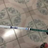 请问下，这样是已经怀了吗？？上个月24来的例假，就安排了2次今天测出来了，前几天连续白板