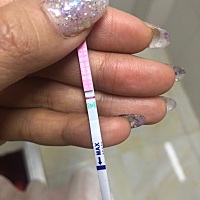 十一天 早早孕大白 排卵试纸如图。已经不抱希望了。坐等大姨妈。胸疼的要命 每个月都是这样。一排卵就胸...