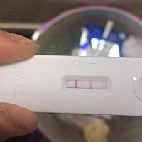 晚上六点测的，跟婆婆讲明天去医院验血，她还叫我晚几天去，还说我那急，莫慌，瞬间不想理她了