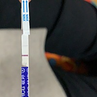 第一个是今天早上测的，第二个是昨晚睡前测的…… 这是有印嘛？