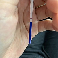 求助求助：这是有惊喜了吗？？早上起来一测看到没有，直接塞进袋子放着，然后刷完牙再拿出来，就看到这...