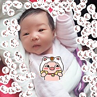 我们家宝儿15天啦，上帝祝福的宝贝，愿你健康快乐的成长，爸爸妈妈姐姐都爱你😘