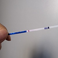 姐妹们帮忙看下，今天中午睡起来测的，月经8号来！