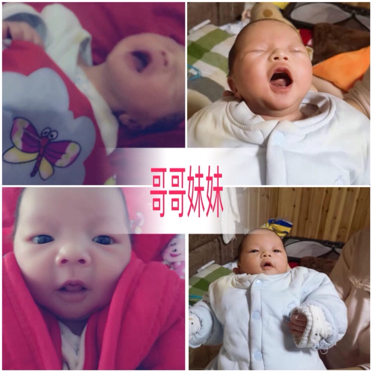 下图左边哥哥右边妹妹