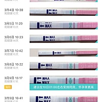 请大家帮忙看看是不是要排卵了，最后两条是今天测的，什么时候同房怀孕率高呢，谢谢