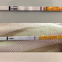 整天玩尿都快玩疯啦，粉印三天了感觉没怎么加深，孕前检查医生就说我内膜偏薄不好着床，宝宝你要坚强啊...