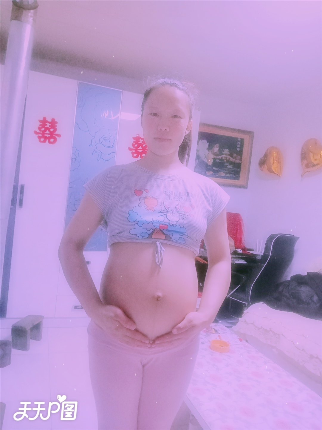 34周＋2天啦