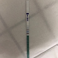 请问是中了吗？2月中才开始没有避孕，这个月例假推迟，今天检测显示这。