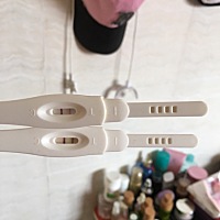 今早又测了，是真怀了，才超了第六天而