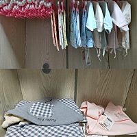 还有两个多月 所以东西全部准备好了 期待你的到来 宝贝