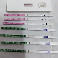 好失落的心情，测试纸都假的，测出来只有一根杠，但是放置了一个多小时就有2条杠了，但是又测了哈一样的...