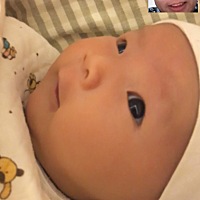 和爸爸视频的宝宝，越看越可爱