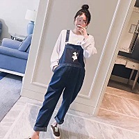 背带裤是孕麻们经常会选择的一款裤子，一来是为了肚子舒服不勒，二来就是穿起来可爱哈哈哈😄 今天给大...