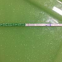 月经推迟三天了，今天测了一下不知道是有还是没有