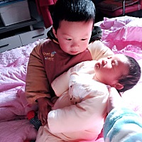 3月6号喜得千金终于儿女双全。