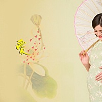 晒晒我的孕妇照，孕8月照的！