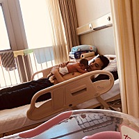 我的小帅哥诞生了🥰怀孕期间（怀男孩特征）肚子发尖，爱吃酸的，孕中线细又长😀