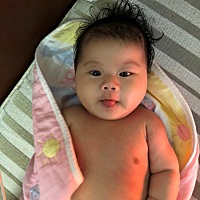 洗完澡的小家伙软萌软萌的❤️