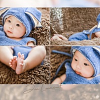 好久没发帖子了 来发下我家宝宝百天的照片吧 😄😄