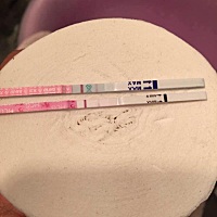 两年了，调理了一个月终于轮到我了吧 ？姐妹们帮我看看测的金秀儿的早早孕，是不是有印子