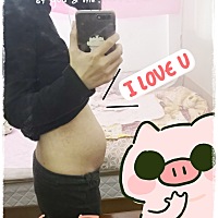 哈哈，肚子大吗？