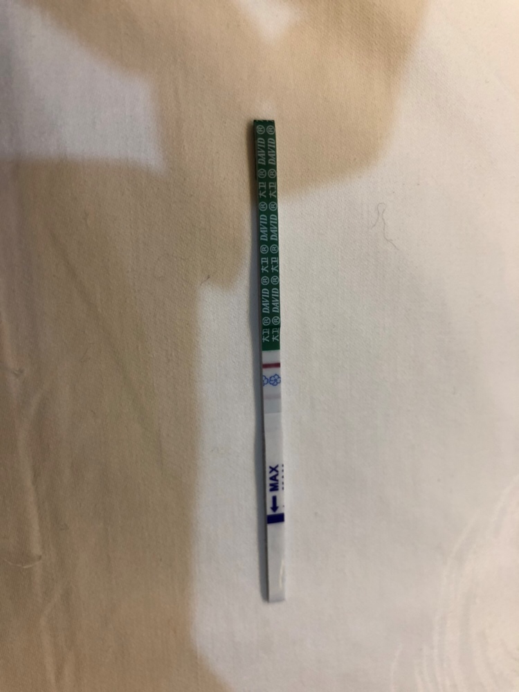 2月28号的月经，昨晚测了一下，结果两条平行线一样一深一浅