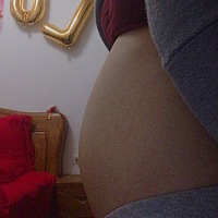 四个月了的小猪崽崽  下周二出唐筛结果  希望宝宝健康 爱你哟