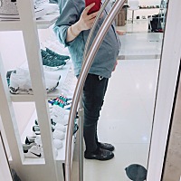 有没有孕妈们体重偏轻的，该吃什么长肉呢，看看我这像是7个多月的吗？今天去逛街，各个都说我只有5个月...