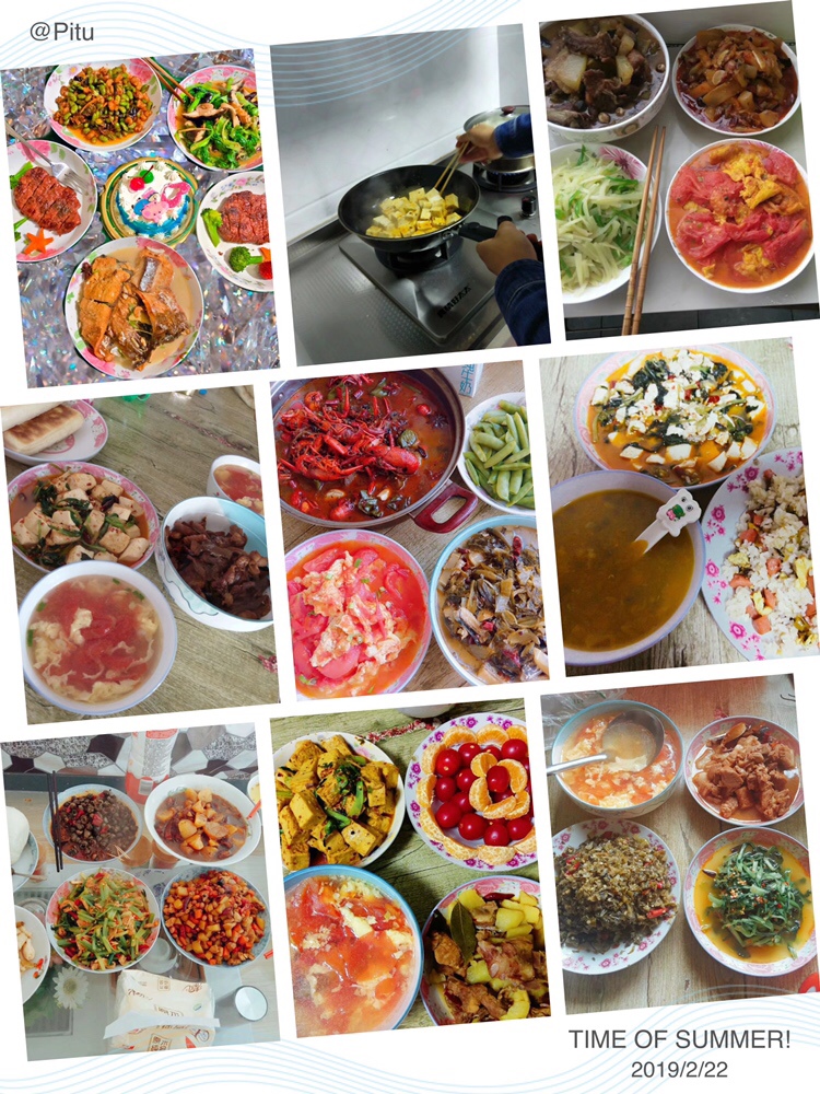 在一起这么久，我做饭的次数都能用手指头数过来，都是我老公跟婆婆做，然后我老公做饭真的好吃