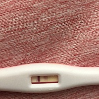 早上测没有，晚上回来看到这样，这是怀没怀啊，炸怀吗