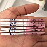 2019年3月18号来的姨妈，25号开始测排卵 APP上面1号是排卵期，准备么？