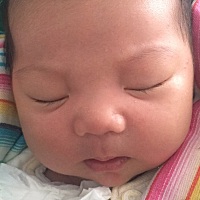 宝贝满月啦！祝你健康成长我的小宝贝